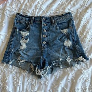 Abercrombie & Fitch Ultra High Rise Mom Shorts